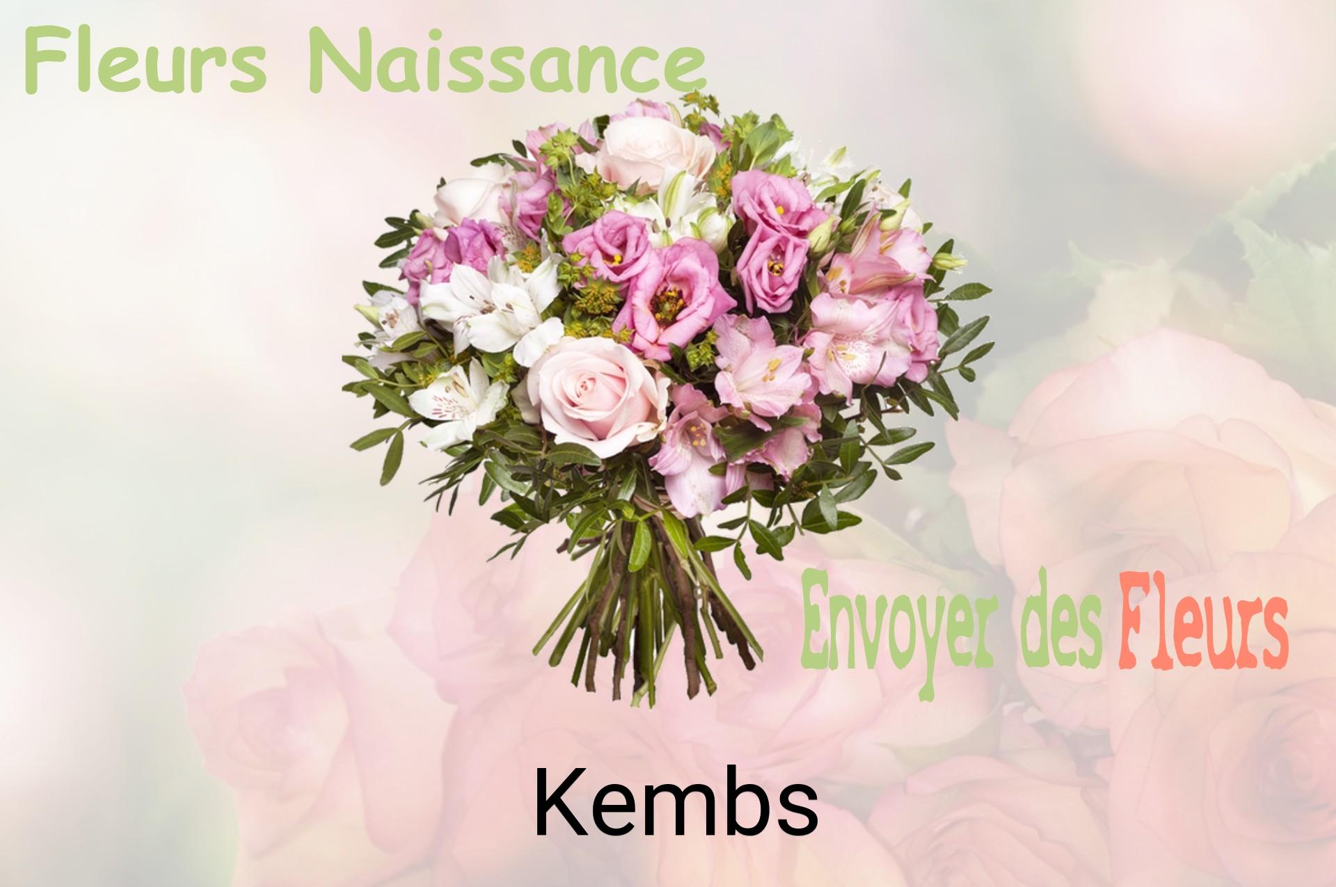 Bouquet de fleurs de naissance livré à Kembs