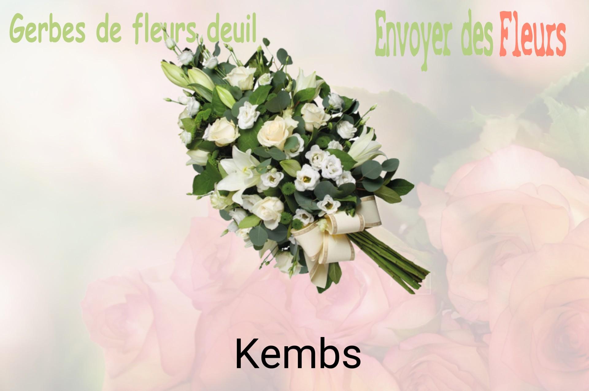 Gerbe de fleurs de deuil livrée à Kembs